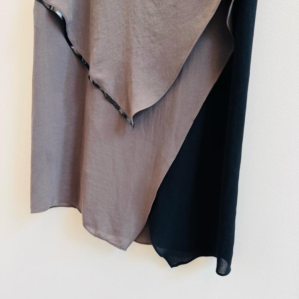 Helmut Lang Asymmetrical Gray Dress - Picture 2 of 6